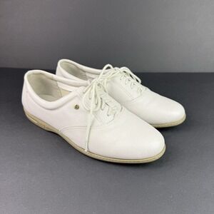EASY SPIRIT Anti-Gravity Motion Leather Oxford Sneakers Size 8 Women Bone